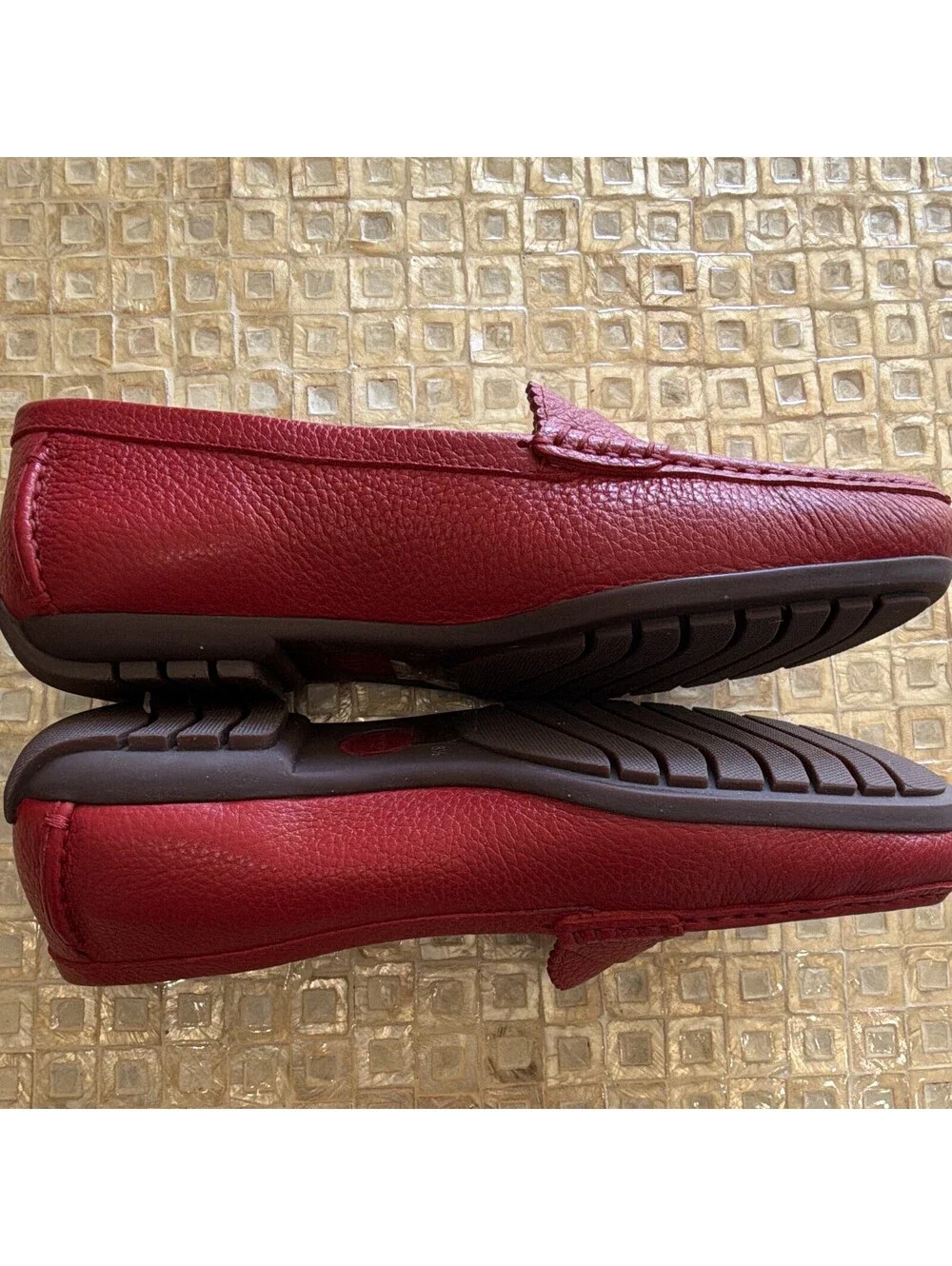 New Marc Joseph New York Carrol Street 2.0 Crimson Wax Leather Loafer 8.5